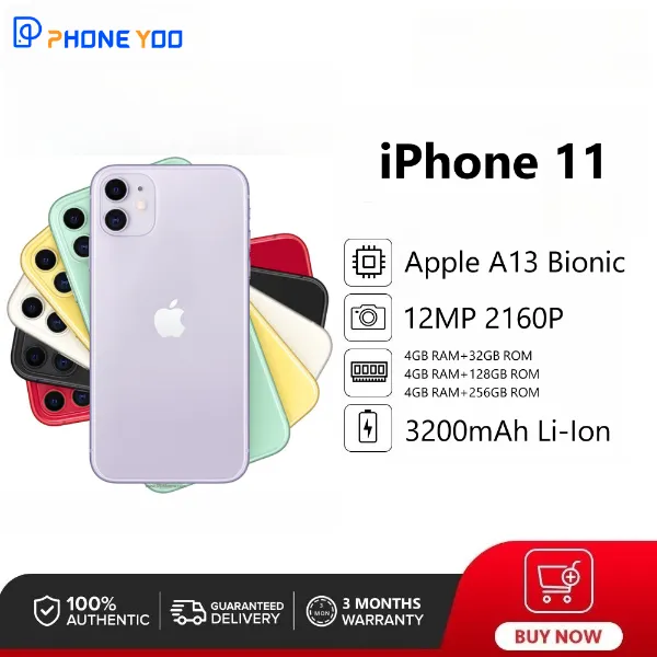 Used iPhone 11 64GB 256GB Original Fullset